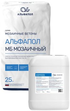 АЛЬФАПОЛ МБ мозаичный гранитный — магнезиальное терраццо с гранитом
