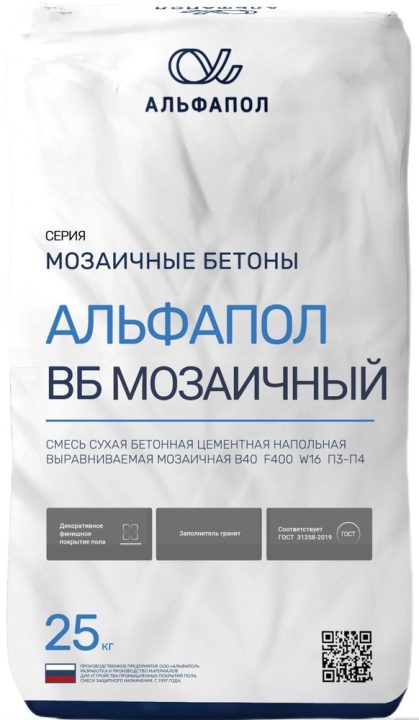 АЛЬФАПОЛ ВБ мозаичный — гранитное мозаичное покрытие (терраццо)