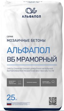 АЛЬФАПОЛ ВБ(и) мозаичный — мраморное мозаичное покрытие (терраццо)