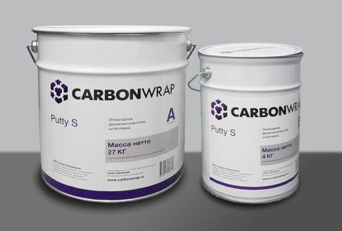 CarbonWrap® Putty S ikki komponentli epoksid shpaklyovkasi — yozgi versiya, +10 °C dan