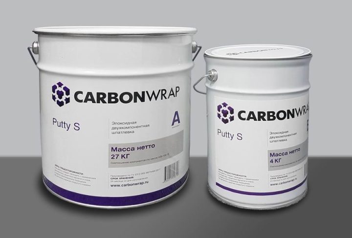 CarbonWrap® Putty S ikki komponentli epoksid shpaklyovkasi — yozgi versiya, +10 °C dan