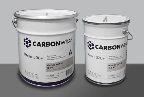 CarbonWrap® Resin 530+ ikki komponentli epoksid bogʻlovchi («qishki» ham) — shimdirish