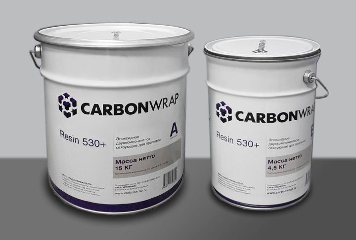 CarbonWrap® Resin 530+ two-component epoxy saturating resin, incl. “winter” version
