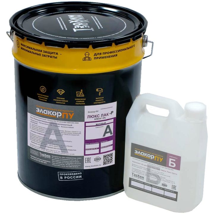 Elakor-PU Lyuks Lak-R Elastic Matt — matt elastic polyurethane varnish