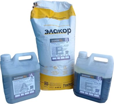 Elakor-PTs T2/T — thixotropic polyurethane-cement compound for skirtings