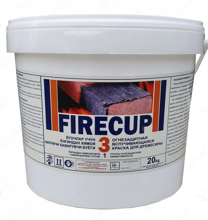 FIRECUP 3 — yogʻoch, DSP va DVP uchun olovdan himoya boʻyogʻi