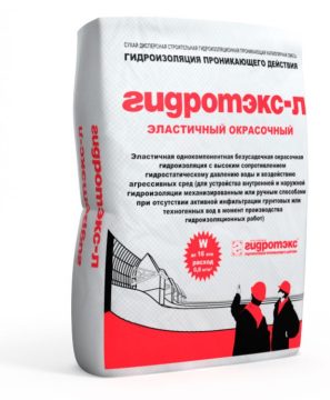 Gidroteks-L (elastic paint-on) — cement-polymer waterproofing