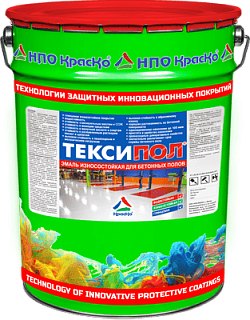 Teksipol — wear-resistant alkyd-urethane enamel for concrete
