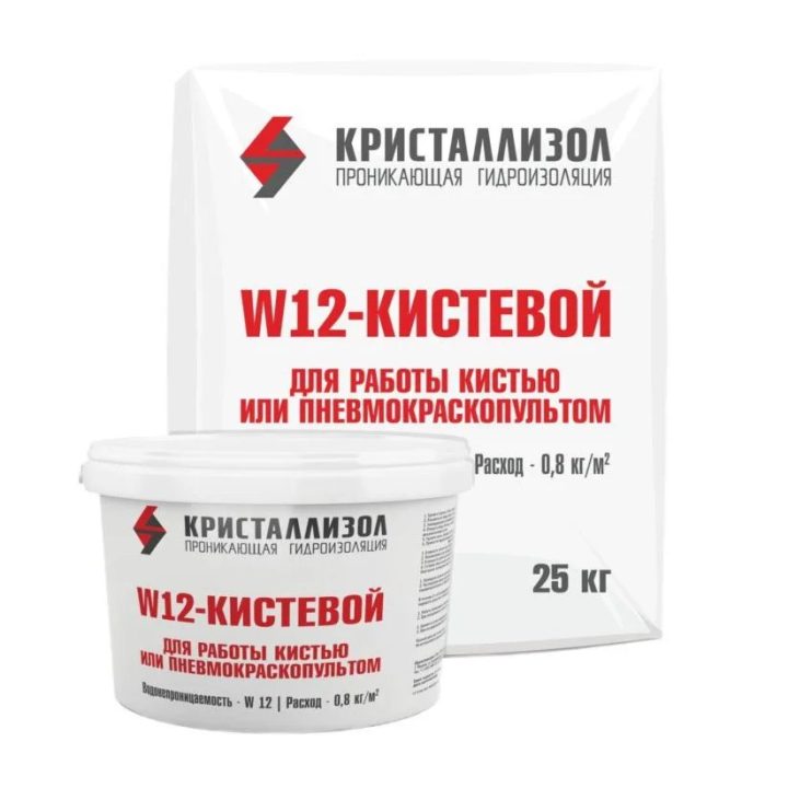 Kristallizol W12-Kistevoy — brush-applied penetrating waterproofing