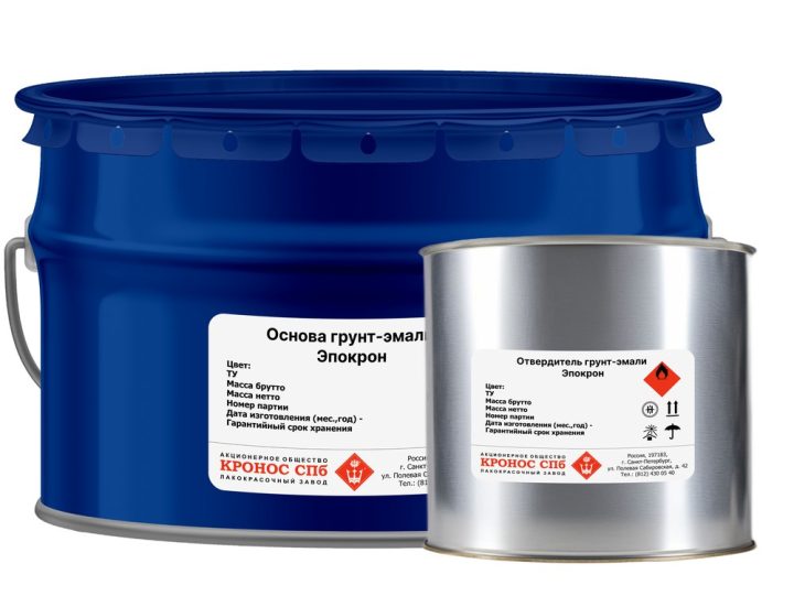 Epokron primer-enamel — two-component epoxy primer-enamel for metal and concrete