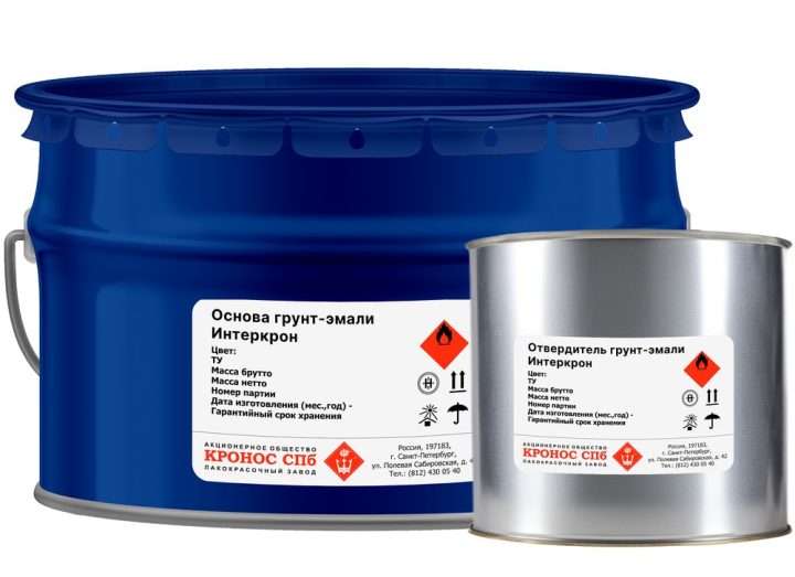 Interkron — high-build epoxy primer-enamel for immersion in water and soil