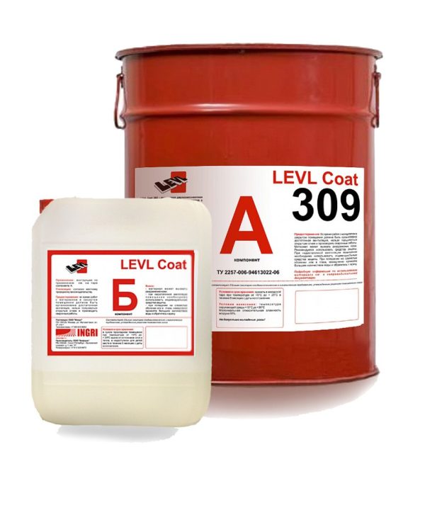 LEVL Coat 309 — kimyoviy chidamli epoksid quyma pol