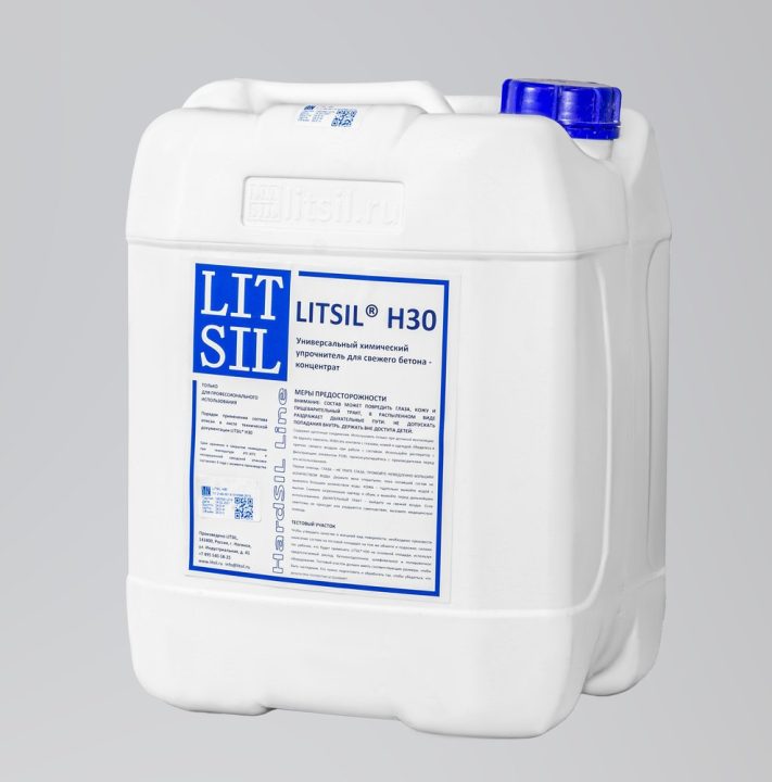 LITSIL® H30 — silicate hardener for fresh concrete before power trowelling