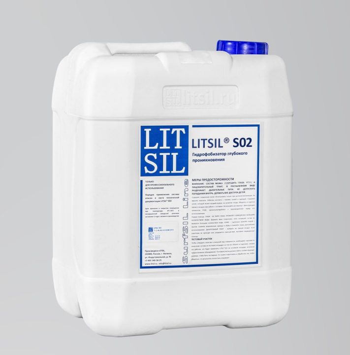 LITSIL® S02 — beton uchun chuqur singuvchi gidrofobizator