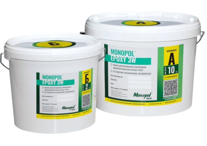 Monopol Epoxy 3W — water-based epoxy paint-primer for damp substrates