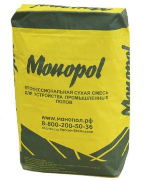 Monopol Hard CS — высокопрочная полимерцементная стяжка пола