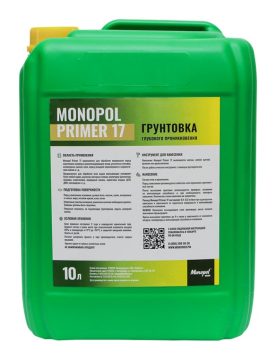 Monopol Primer 17 — акриловая грунтовка глубокого проникновения