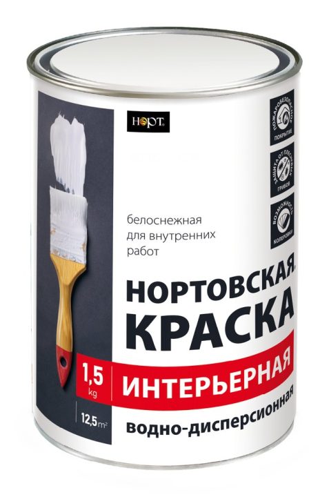 «Nortovskaya®» interyer boʻyogʻi — yongʻinga xavfsiz akril boʻyoq