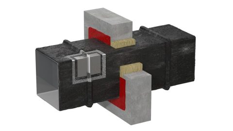 OGNEZA-OVM fire-resistant ventilation mastic (OGNEZA OM-VENT system)