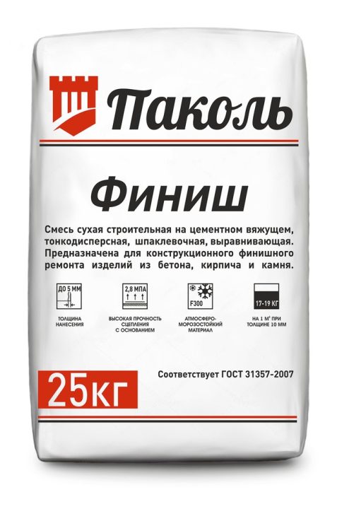 Pakol Finish — pardozlovchi taʼmirlash va tekislash uchun shpatlyovka qorishmasi