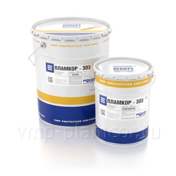 PLAMCOR-303 fire-retardant paint for steel and reinforced concrete (VMP)