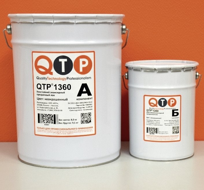 QTP® 1360 — clear epoxy varnish and pore filler