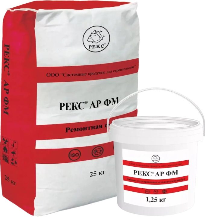 REKS® AR FM — R4 repair mortar for wet spraying, supplied with fibre