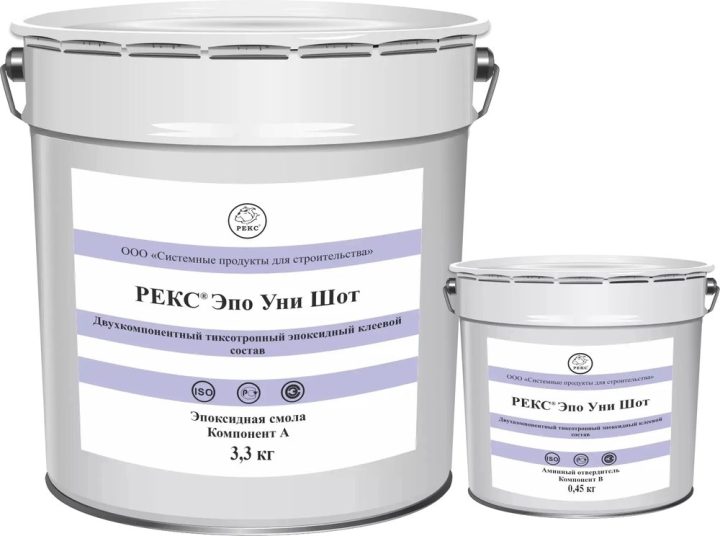 REKS® Epo Uni — thixotropic epoxy adhesive and sealant in Shot and Long versions