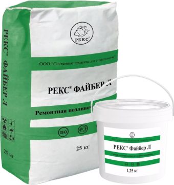 REKS® Fayber L — −10 °C gacha ishlash uchun metall fibrali quyiladigan taʼmirlash tarkibi