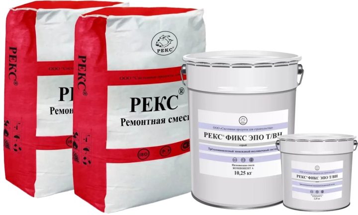 REKS® Fiks Epo T/VN — filled epoxy grout in three consistencies