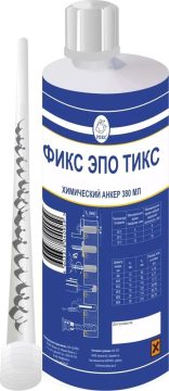 REKS® Fiks Epo Tiks — armatura va shpilkalar uchun epoksid asosidagi kimyoviy anker