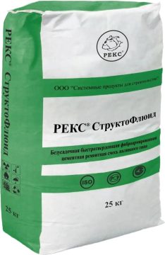 REKS® StruktoFluid — yoʻllar, aerodromlar va stanok asoslari uchun quyiladigan R4 tarkib