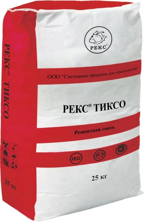REKS® Tikso — thixotropic mortar for repairing and levelling concrete and floors