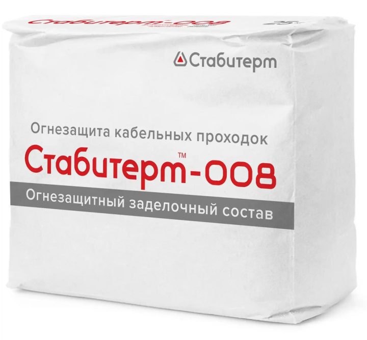 Stabiterm-008 fire protection mix for cable penetrations