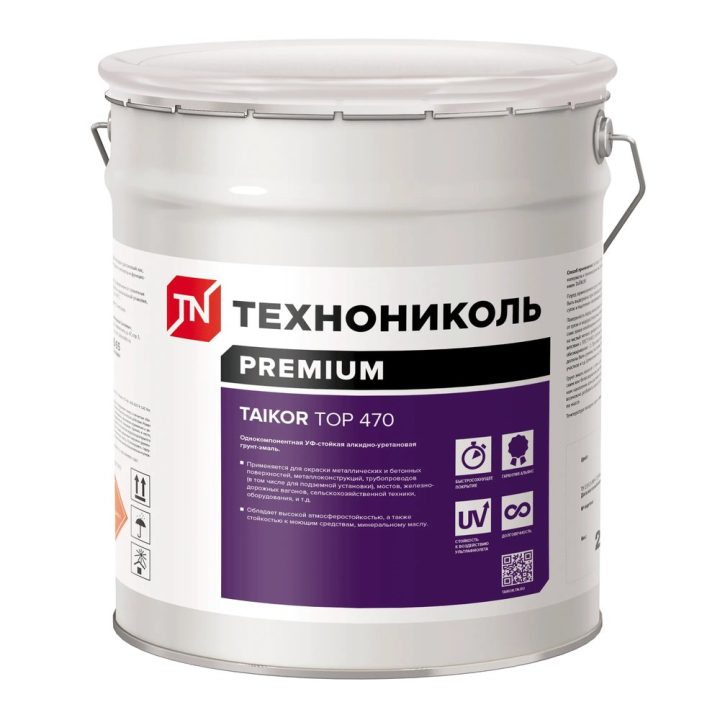 TAIKOR Top 470 — beton va metall uchun universal alkid-uretan grunt-emal