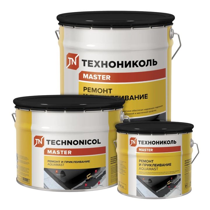 AquaMast cold bituminous mastic for roof repair and waterproofing
