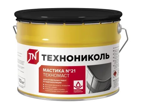TECHNONICOL № 21 (Technomast) tom va gidroizolyatsiya mastikasi — bitum-kauchukli