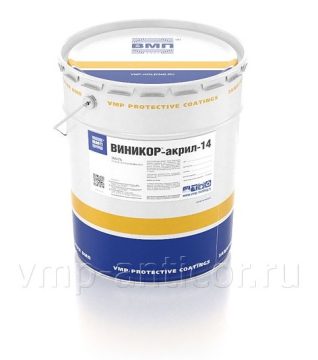 VINIKOR-akril-14 — beton uchun ultrabinafshaga chidamli akril-siloksan emal