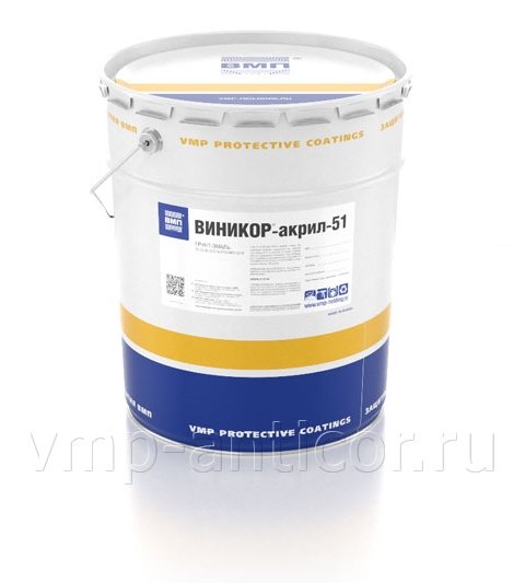 VINIKOR-akril-51 — one-component acrylic direct-to-metal primer-enamel