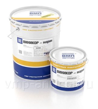 VINIKOR-marin enamel — thixotropic epoxy enamel for ships and hydraulic structures